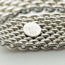 Size 10 Tiffany & Co Somerset Ring Mesh Weave Mens Unisex in Sterling Silver-2
