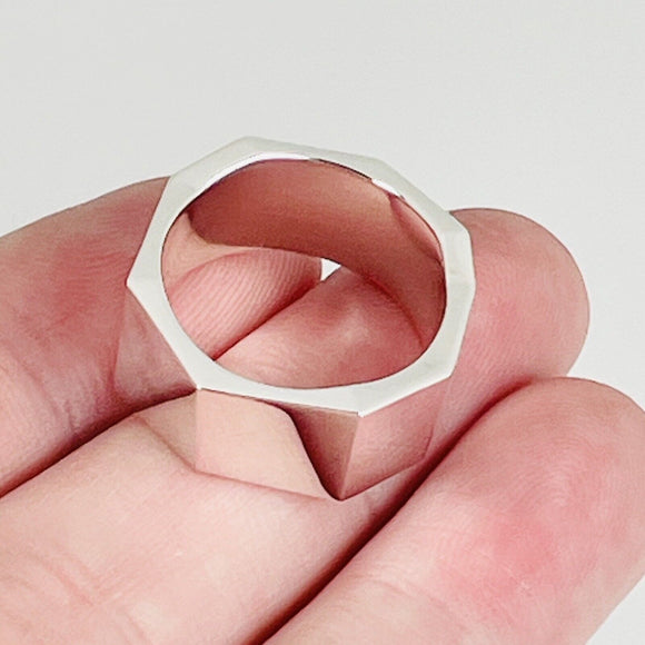 Size 6.5 Tiffany Frank Gehry Wide Torque Ring Mens Unisex in Sterling Silver