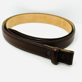 Tiffany Brown Leather Calfskin Mens Belt Size 36