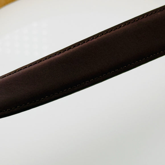 Tiffany Brown Leather Calfskin Mens Belt Size 36