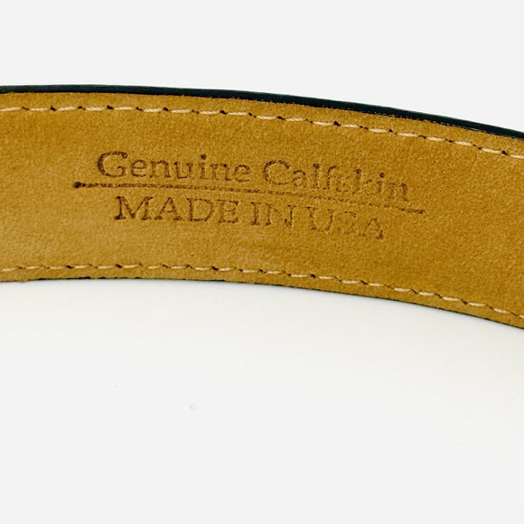 Tiffany Brown Leather Calfskin Mens Belt Size 36