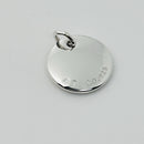 Tiffany Silver Letter C Alphabet Initial Round Circle Notes Charm Pendant-5