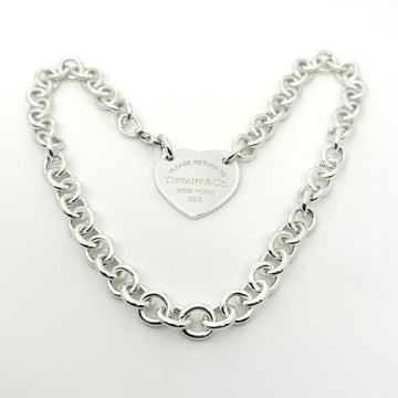 18" Please Return To Tiffany & Co Extra Large Heart Tag Choker Necklace Center - 0
