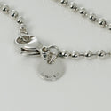 16" Tiffany & Co Bead Necklace Dog Chain with Lobster Clasp 2.3mm Beads Silver - 6