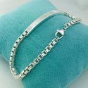8.5" Large Tiffany Venetian ID Box Link Bracelet Engravable Mens Unisex - 8