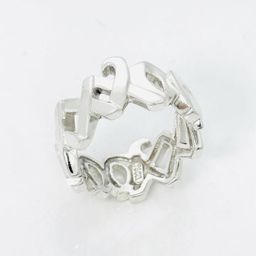 Size 6 Tiffany & Co. XO Hugs and Kisses Paloma Picasso Ring in Sterling Silver - 0