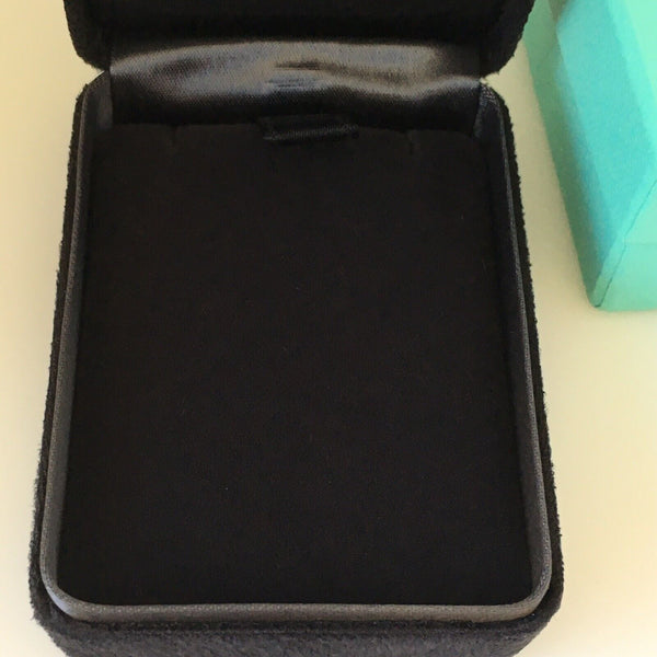 Tiffany & Co Necklace Presentation Black Suede Box and Blue Box Gift Bag - 5