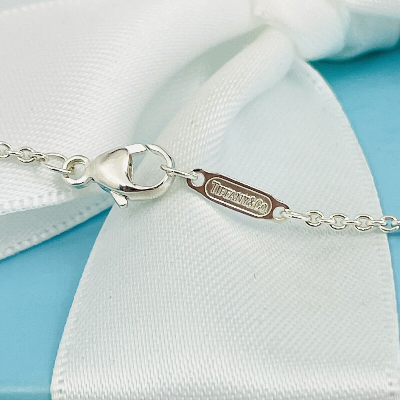 18.5" Tiffany & Co Chain Necklace 1.5mm Links with Lobster Clasp