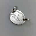 Please Return to Tiffany & Co Sterling Silver Oval Tag Pendant From Choker - 2