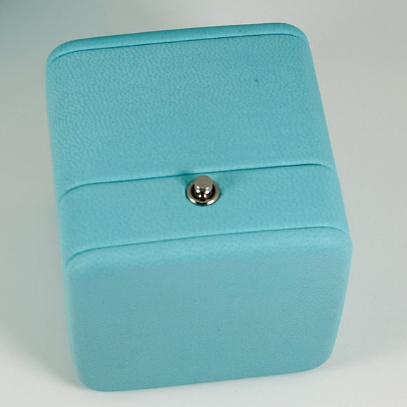LARGE Tiffany & Co Blue Leather Empty Ring Box and Blue Gift Box