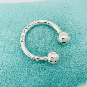 Tiffany & Co Horseshoe Key Ring Chain in Sterling Silver