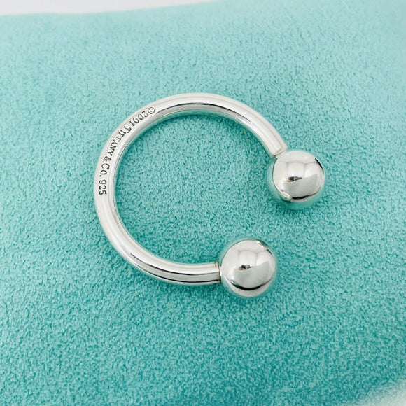 Tiffany & Co Horseshoe Key Ring Chain in Sterling Silver