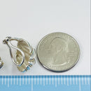 1 Single Tiffany Shell Dome Earring in Silver and Yellow Gold Twist-6