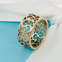 Size 6.5 Tiffany & Co Rubedo Enchant Ring Scroll Filigree Wide - 1