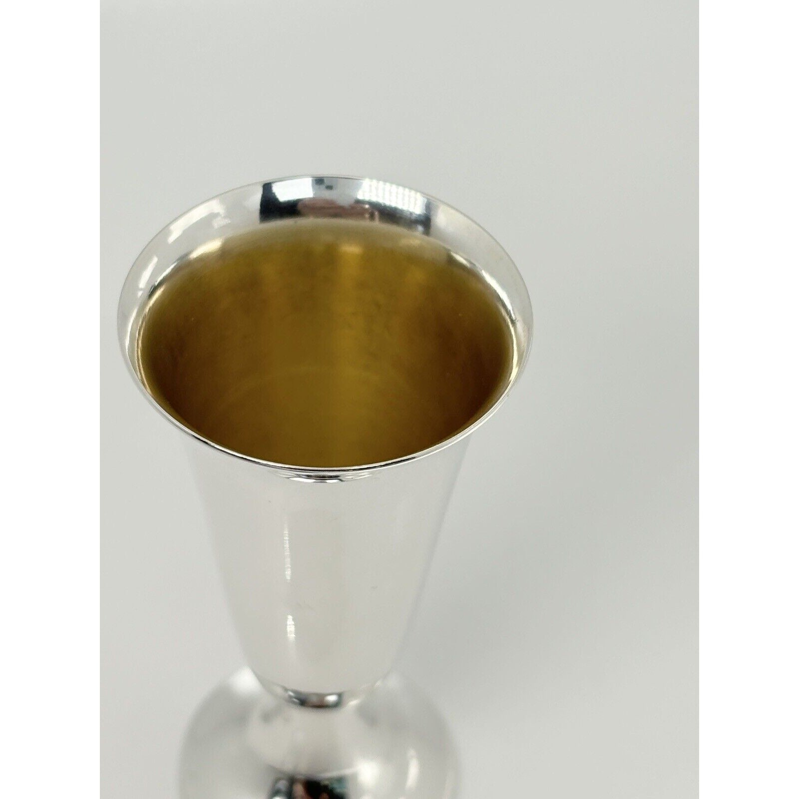 Tiffany & Co Sterling Silver Makers Shot Glass Cups Liqueur Cordial Bar Glass