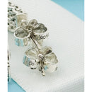 Tiffany & Co Somerset Mesh Hoop Huggie Earrings in Sterling Silver-4