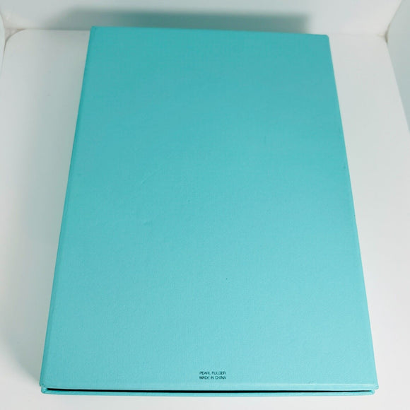 Tiffany Black Folding Suede Necklace Presentation Blue Gift Box Storage Pouch