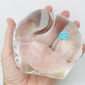 Tiffany & Co Crystal Elephant Statue or Paperweight Large and Heavy - 0