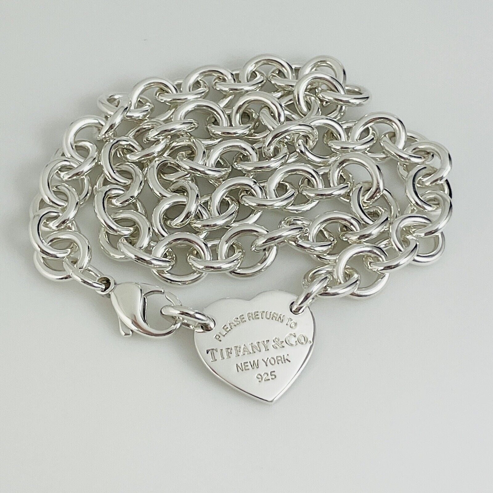 Choker Necklace Tiffany Co 925 Silver Heart Necklace Return To