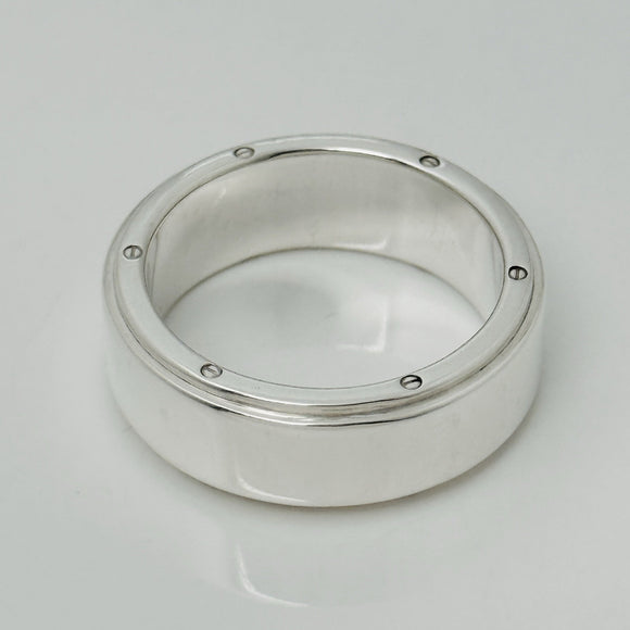 Size 12.5 Tiffany Metropolis Ring in Sterling Silver Mens Unisex