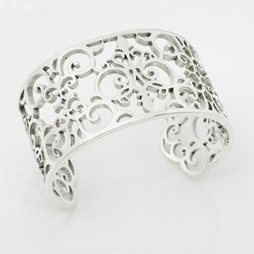 Tiffany &Co Enchant Cuff Bracelet in Sterling Silver Filigree - Pristine