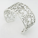 Tiffany &Co Enchant Cuff Bracelet in Sterling Silver Filigree - Pristine-3