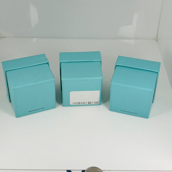 1 Tiffany Ring Gift Storage Box Blue Black Suede Leather Presentation Storage - 11