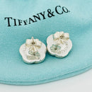 Tiffany Flower Knot Celtic Love Weave Stud Earrings in Sterling Silver-3