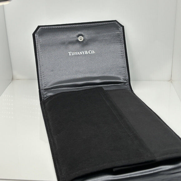 Tiffany Black Folding Suede Necklace Presentation Gift Storage Storage Pouch
