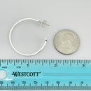 Tiffany T Wire Smile Large Hoop Earrings in Sterling Silver-5