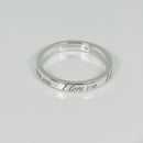 Size 7.5 Tiffany & Co I Love You Narrow Ring in Sterling Silver-4