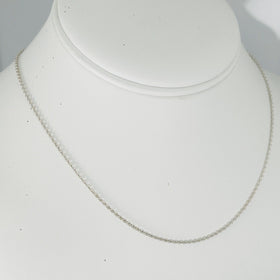 16" Tiffany & Co Chain Necklace by Elsa Peretti 1.5mm links in Sterling Silver - 0
