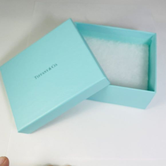 Tiffany & Co Empty Medium Large Blue Gift Box 4.5" x 3.75" x 2"