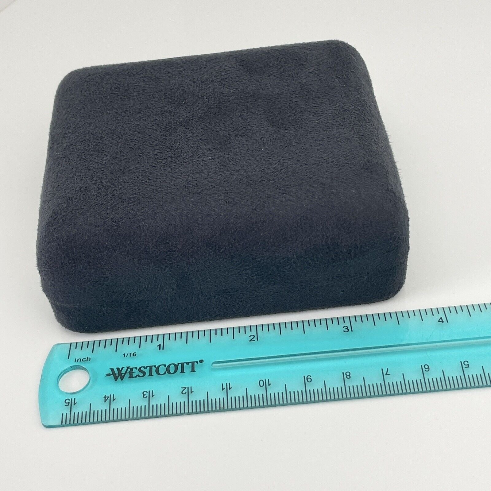 Tiffany Earring Gift Storage Black Suede Leather Box Empty Holder