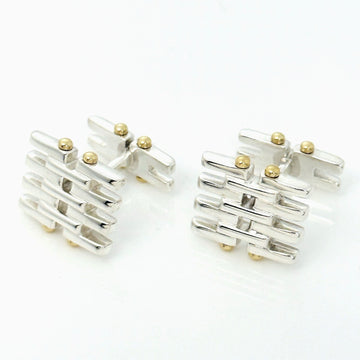Tiffany Gatelink Cufflinks in 18K Yellow Gold and Sterling Silver