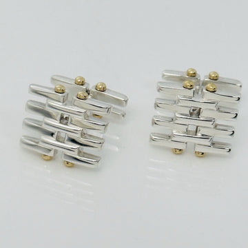 Tiffany Gatelink Cufflinks in 18K Yellow Gold and Sterling Silver - 0