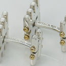 Tiffany Gatelink Cufflinks in 18K Yellow Gold and Sterling Silver-4
