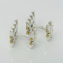 Tiffany Gatelink Cufflinks in 18K Yellow Gold and Sterling Silver-5