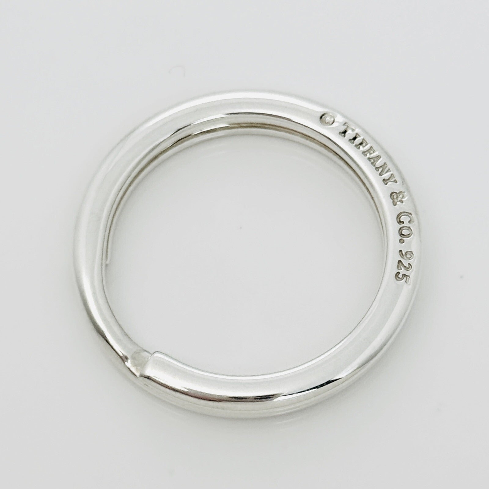 Tiffany & Co Key Ring in Sterling Silver Keyring Keychain - 0