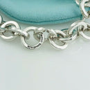 Large 8.5" Tiffany Mens Silver and Gold Circle Round Link Bracelet-5