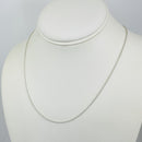 19" Tiffany Chain Necklace with 1.5mm Thick Links in Silver Mens Unisex-1