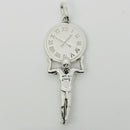 RARE Tiffany & Co Atlas Man Clock Charm or Pendant in Sterling Silver-1