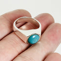 Size 8 Tiffany Turquoise Esagono Ring by Elsa Peretti Mens Unisex - 4
