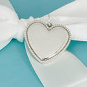 Tiffany & Co Heart Pendant Beaded Edge Milgrain Engravable Pendant or Charm - 3