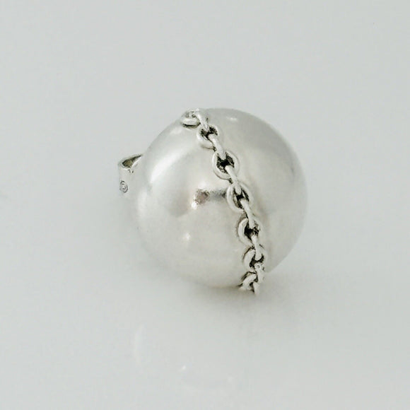 Tiffany HardWear Bolt Earring Bead Ball Stud Chain 10mm Single Replacement Lost