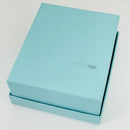 Tiffany Earring Gift Storage Black Suede Leather Box Empty Holder-8