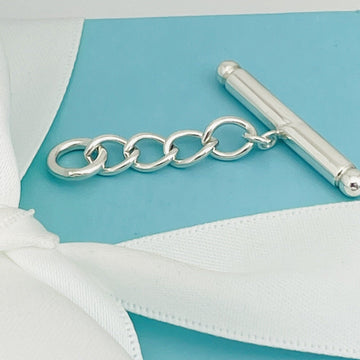 Tiffany Replacement Heart Tag Toggle Bar Necklace Clasp Repair Lost or Broken - 0