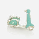 RARE Tiffany & Co Scooter Moped Charm in Blue Enamel and Sterling Silver-3