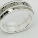 Size 8.5 RARE Tiffany Atlas Ring in Silver and Titanium Mens Unisex-5