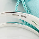 SMALL 6" Tiffany & Co Sterling Silver ZigZag Open Cuff Bracelet - 4